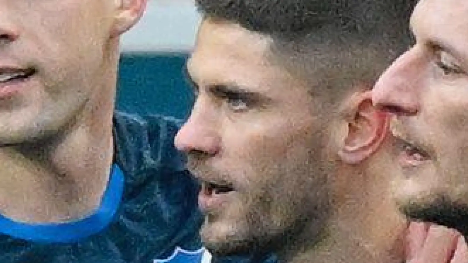 Brach den Bann gegen Union: Torjäger Andrej Kramaric (2.v.r.). (Foto: Uwe Anspach/dpa)