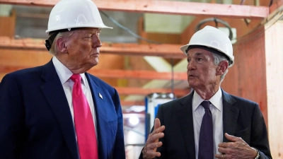 Trump attackierte immer wieder den Fed-Chef (Archivbild). (Foto: Julia Demaree Nikhinson/AP/dpa)