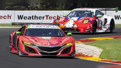 Der Acura-Renner von Mario Farnbacher in Elkhart Lake. (Foto: Acura Motorsports/Geoffrey M. Miller)