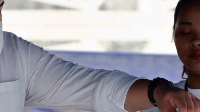 Zusammen mit der Wahl findet auch ein Referendum statt.  (Foto: Wason Wanichakorn/AP/dpa)