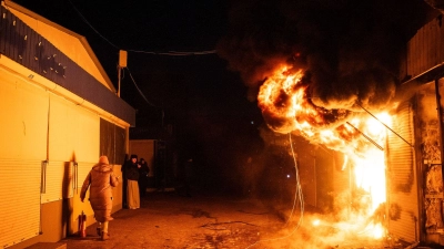 Russische Drohnenangriffe trafen in der Nacht erneut ukrainische Städte. (Foto: Tommaso Fumagalli/ZUMA Press Wire/dpa)