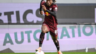 Leipzigs Enteckung Yan Diomande ist beim Afrika Cup dabei. (Archivbild)  (Foto: Harry Langer/dpa)