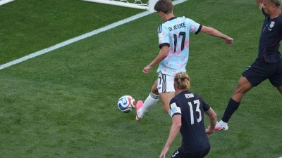 Belgien ging früh in Führung und gewann das Achtelfinale verdient. (Foto: Nick Didlick/AP/dpa)