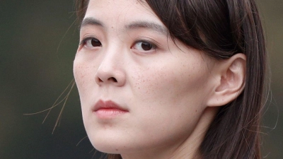 Kim Yo Jong, Schwester von Nordkoreas Machthaber Kim Jong Un, weist jegliche Verantwortung ihres Landes für den Vorfall zurück.  (Foto: Jorge Silva/Pool Reuters via AP/dpa)
