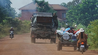 Die Situation war am Donnerstag eskaliert. (Foto: Heng Sinith/AP/dpa)