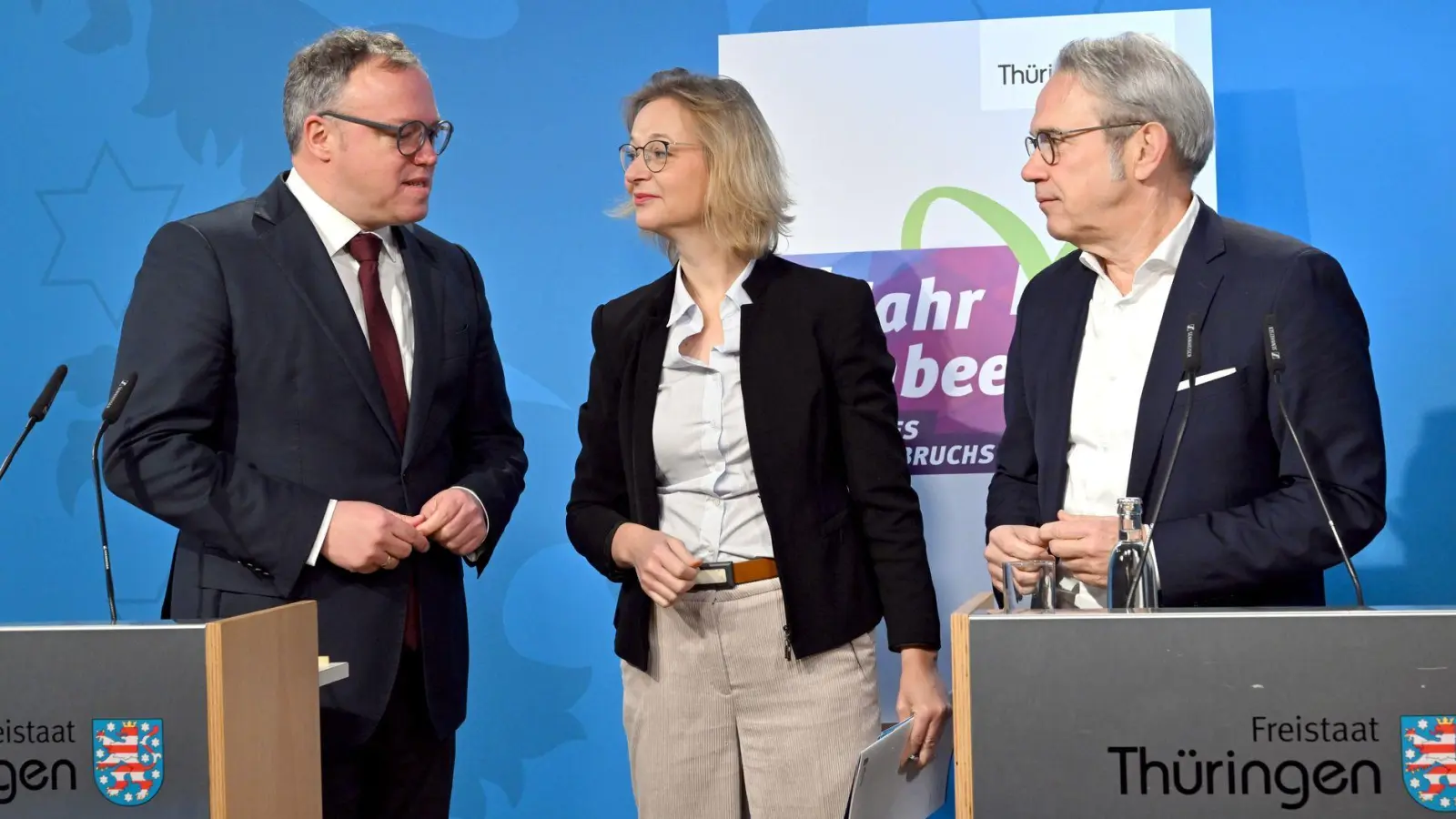 Die Diskussion über Stabilität der Thüringer Regierungskoalition geht weiter. (Archivbild)  (Foto: Martin Schutt/dpa)