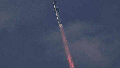 Fünfter Versuch: Das Raumschiff „Starship“ soll wieder zu einem Testflug starten. (Foto: Eric Gay/AP/dpa)