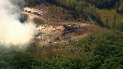 Medien berichten von Toten nach der Explosion.  (Foto: Uncredited/WTVF-TV/AP/dpa)