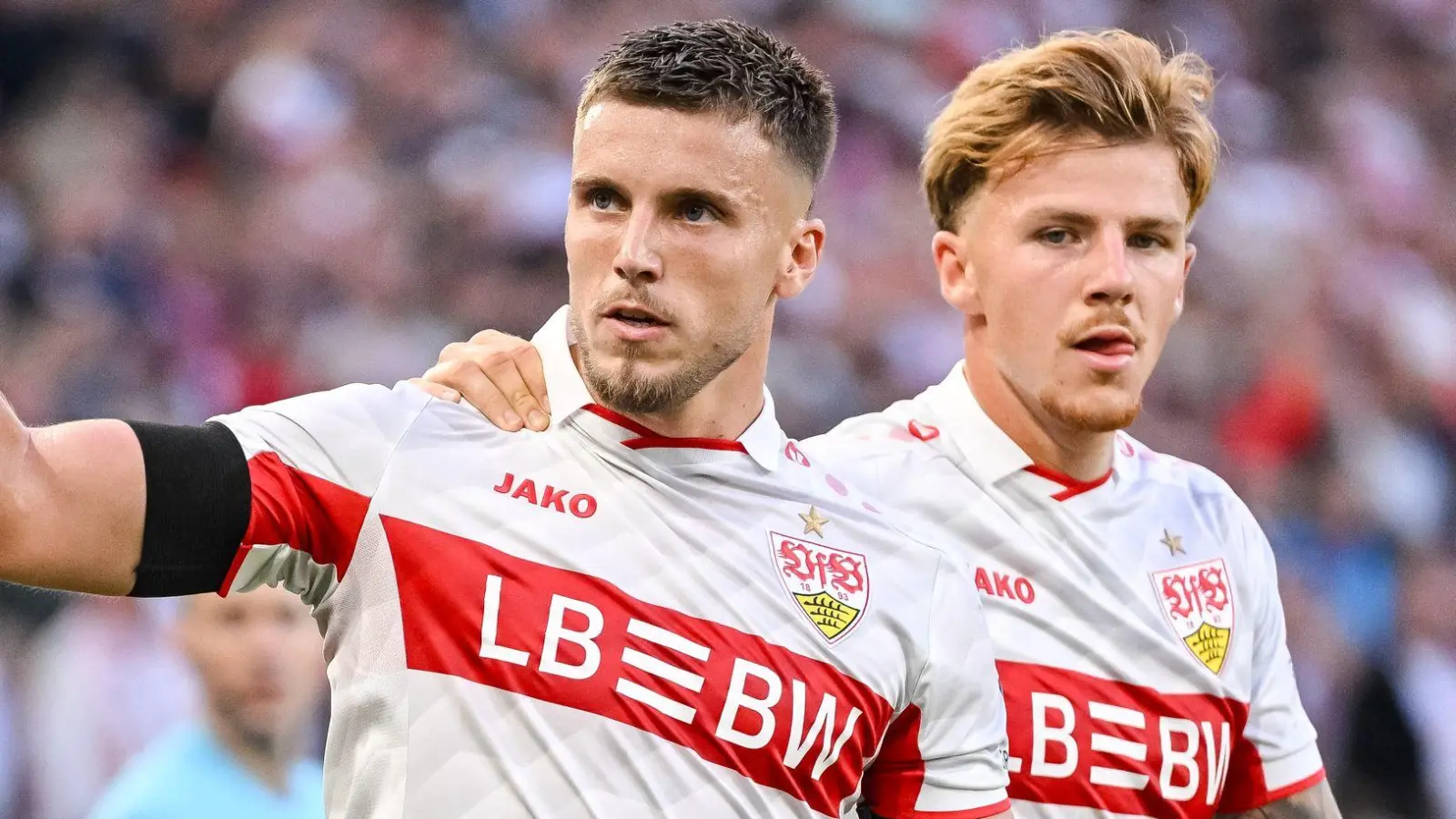 Matchwinner: Ermedin Demirovic (l.) war gegen Stavanger in Torlaune. (Foto: Harry Langer/dpa)