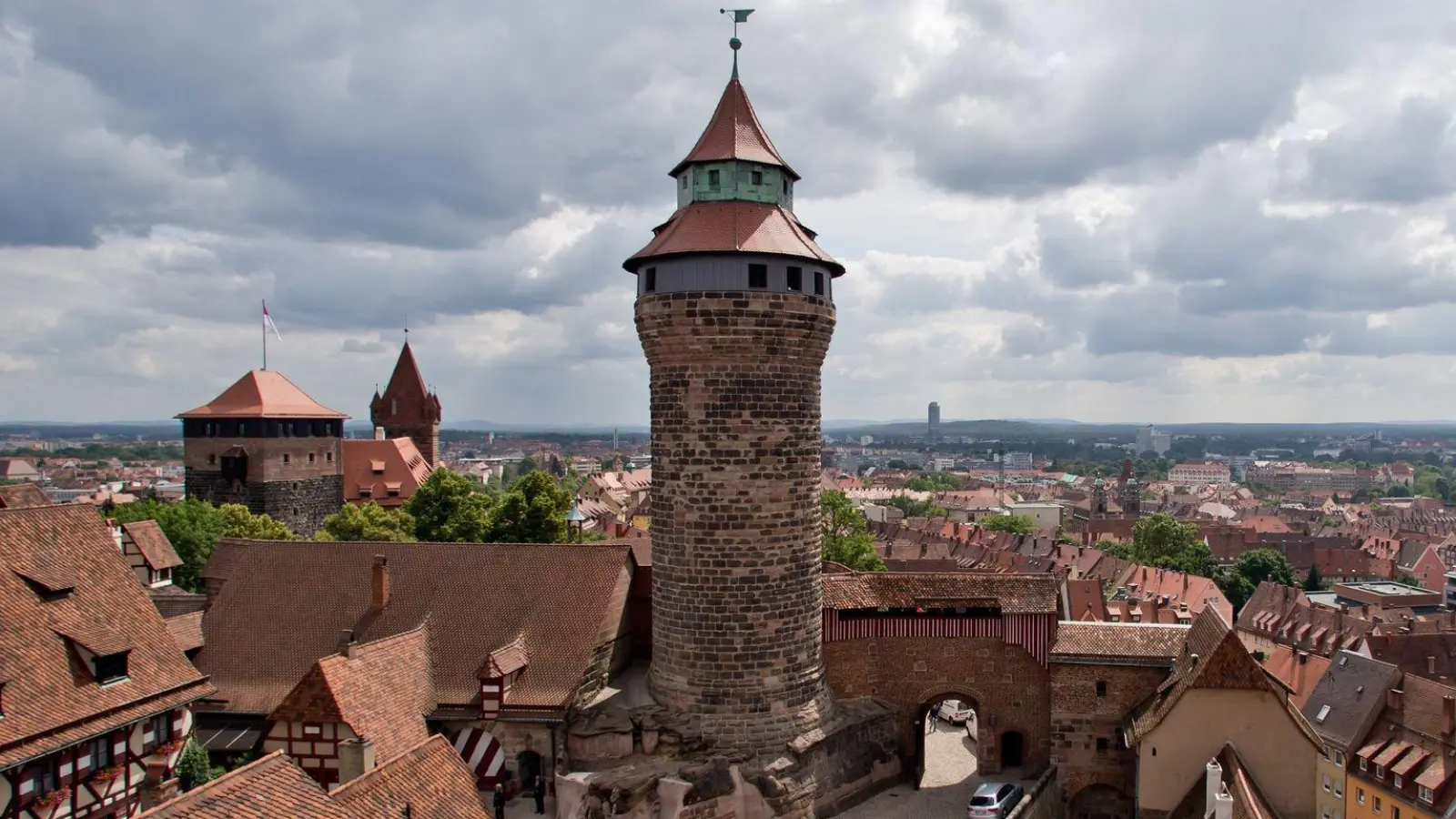Ab Anfang August werden die Jungtiere von der Kaiserburg voraussichtlich in den Süden fliegen, um dort ihren ersten Winter zu verbringen. (Archivbild) (Foto: Daniel Karmann/dpa)