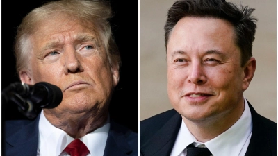 Tech-Milliardär Musk unterstützt Trump. (Archivbild) (Foto: Matt Rourke/Jos' Luis Villegas/AP/dpa)