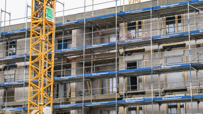 Der Wohnungsbau erlebte seit 2023 einen Einbruch. (Archivbild) (Foto: Patrick Pleul/dpa)