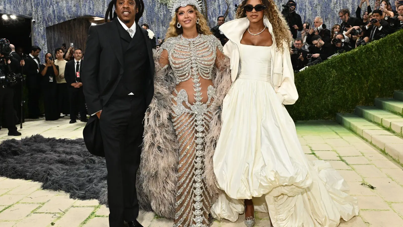 Musikerin Beyoncé kam mit Mann und Tochter zur „Party des Jahres“. (Foto: Evan Agostini/Invision/dpa)