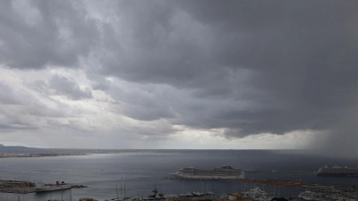 Trotz Warnstufe Orange hielten sich die Niederschläge am Mittwoch auf Mallorca in Grenzen. (Foto Archiv) (Foto: Clara Margais/dpa)