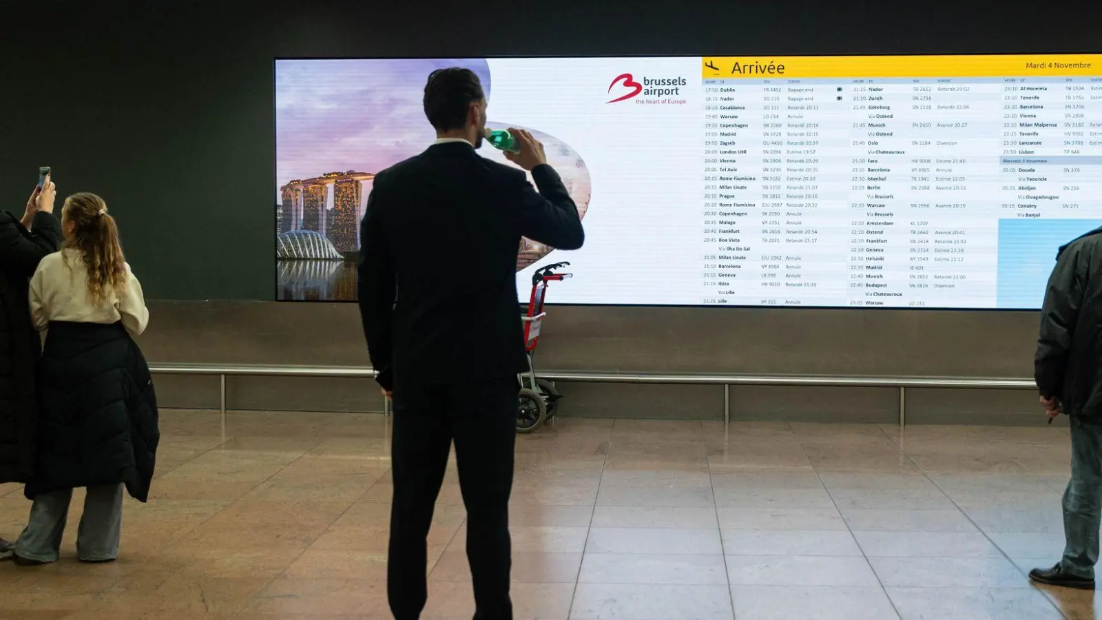 Der Flugverkehr in Brüssel bleibt zunächst gestört.  (Foto: Emile Windal/Belga/dpa)