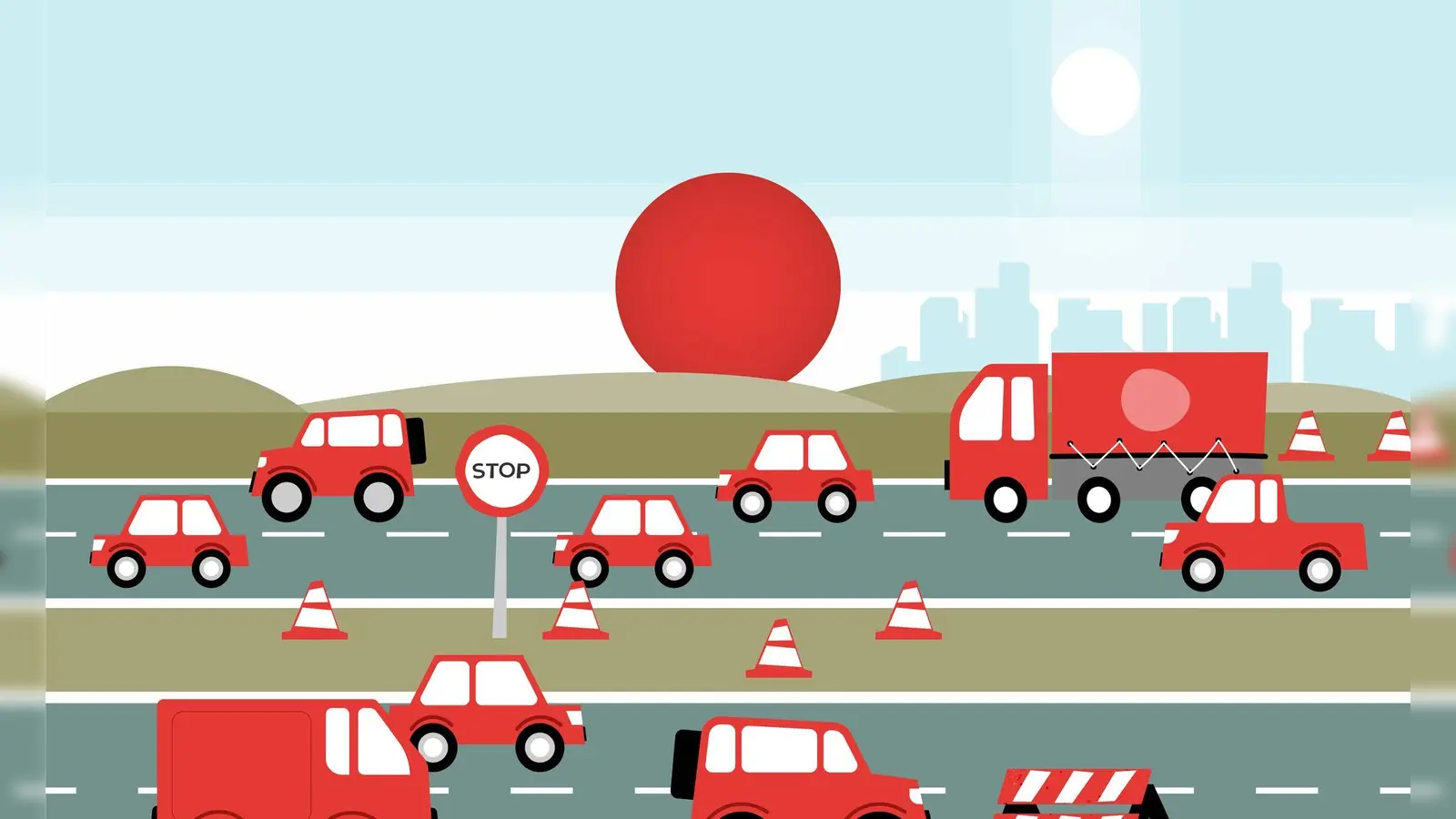 Staus gehen am kommenden Wochenende (7. bis 9. März) noch einmal in die Verlängerung. Das betrifft vor allem den Verkehr im Süden. (Foto: dpa-Infografik Gmbh/dpa-tmn)