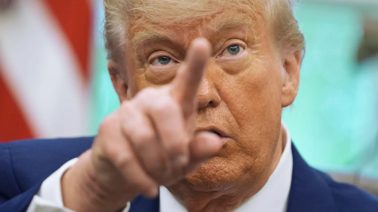 US-Präsident Trump gratuliert dem Papst.  (Foto: Evan Vucci/AP/dpa)