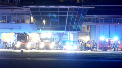 Für rund eine Stunde war der Flugbetrieb am Flughafen Stuttgart komplett unterbrochen.  (Foto: SDMG/dpa)