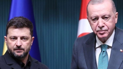 Der ukrainische Präsident Wolodymyr Selenskyj hat Gespräche mit dem türkischen Präsidenten Recep Tayyip Erdogan angekündigt. (Archivbild) (Foto: Yavuz Ozden/DIA Photo/AP/dpa)