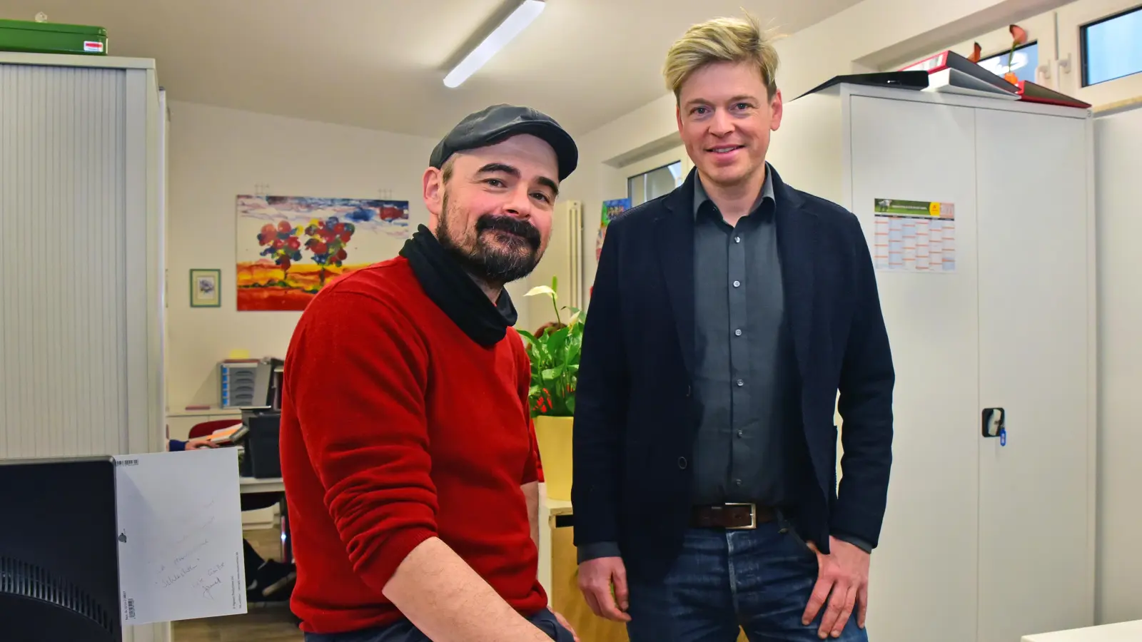 Von Anfang an bei Viva Voce dabei: die Tenöre Bastian Hupfer (links) und David Lugert. (Foto: Sarina Schwinn)