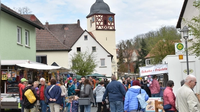 Der Frühjahrsmarkt in Baudenbach ist nach 40 Jahren eine feste Größe in der Gemeinde am Rüblingsbach.  (Foto: Anita Dlugoß)