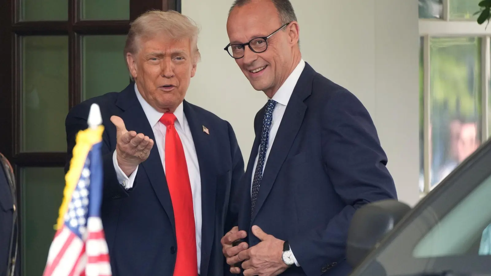 Für Merz ist der erste Besuch im Weißen Haus als Bundeskanzler. (Foto: Alex Brandon/AP/dpa)