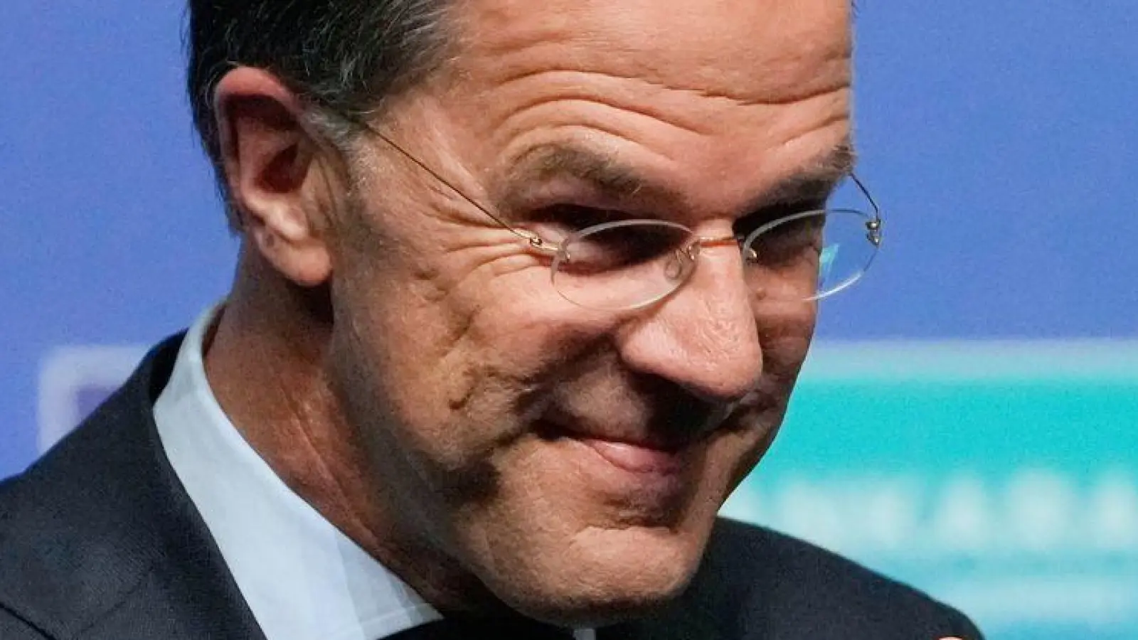 Nato-Generalsekretär Mark Rutte verbreitet vor dem Nato-Gipfel Optimismus. (Foto: Hussein Malla/AP/dpa)