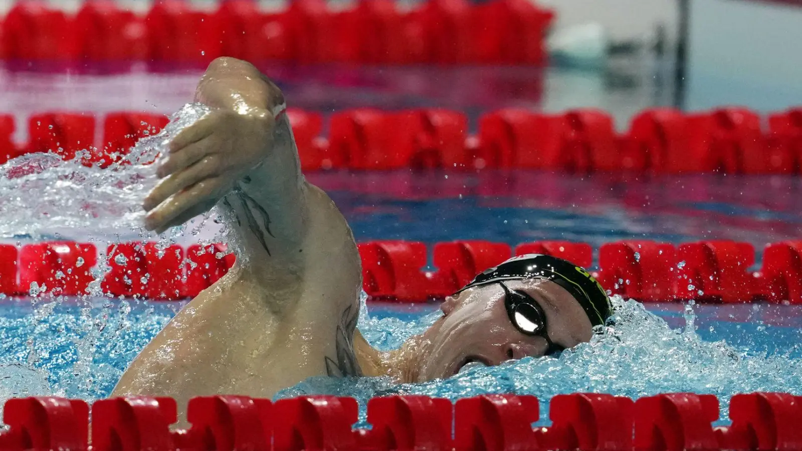 Florian Wellbrock schwimmt über 800 Meter zu WM-Silber. (Foto: Gian Mattia D'alberto/LaPresse via ZUMA Press/dpa)