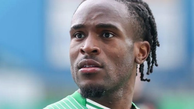 Erst Dreierpack, dann Transfernachricht. Fürths Noel Futkeu. (Archivbild) (Foto: Daniel Löb/dpa)