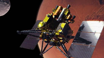 Ziel der japanischen Raumsonde „MMX“ ist der Marsmond Phobos. (Archivbild)  (Foto: -/JAXA via DLR/dpa)