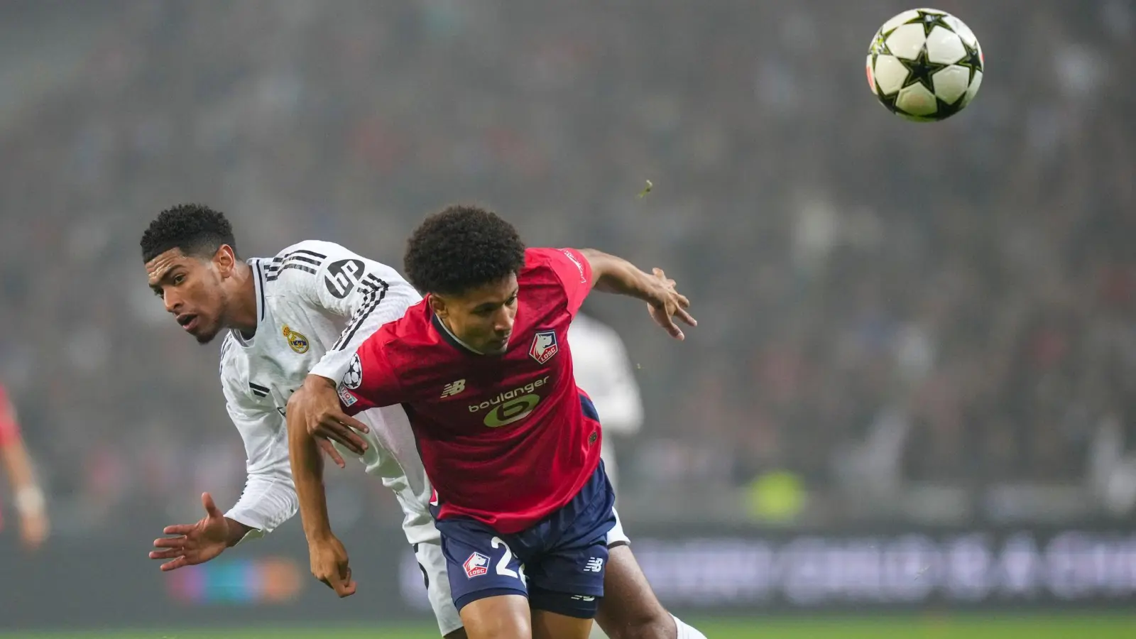 Real Madrid und Jude Bellingham patzten überraschend beim OSC Lille. (Foto: Thibault Camus/AP/dpa)