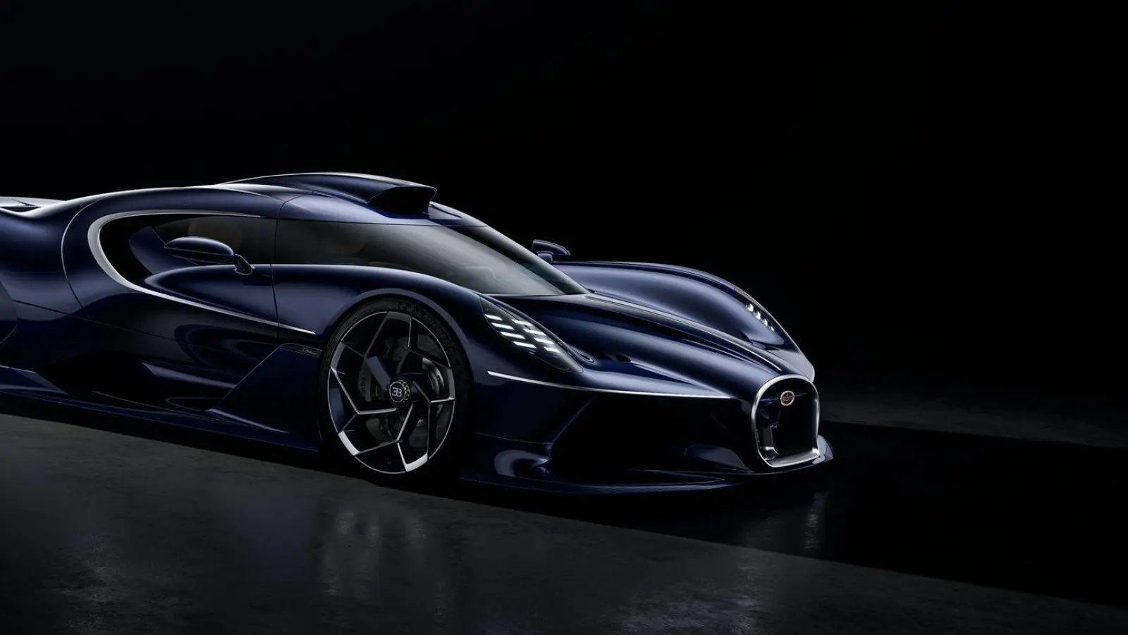 Solitaire heißt: kein zweites Exemplar. Bugatti baut für einen Kunden den Destrier – ein Einzelstück auf Basis des Bolide. (Foto: Bugatti Automobiles S.A.S./dpa-tmn)