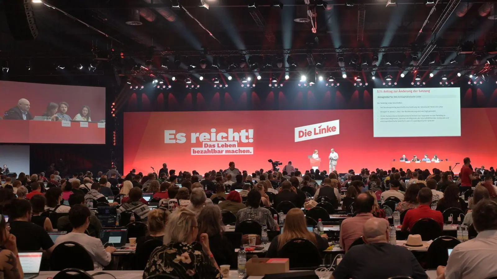 Die Linke macht sich bereit für Sozialproteste.  (Foto: Michael Bahlo/dpa)