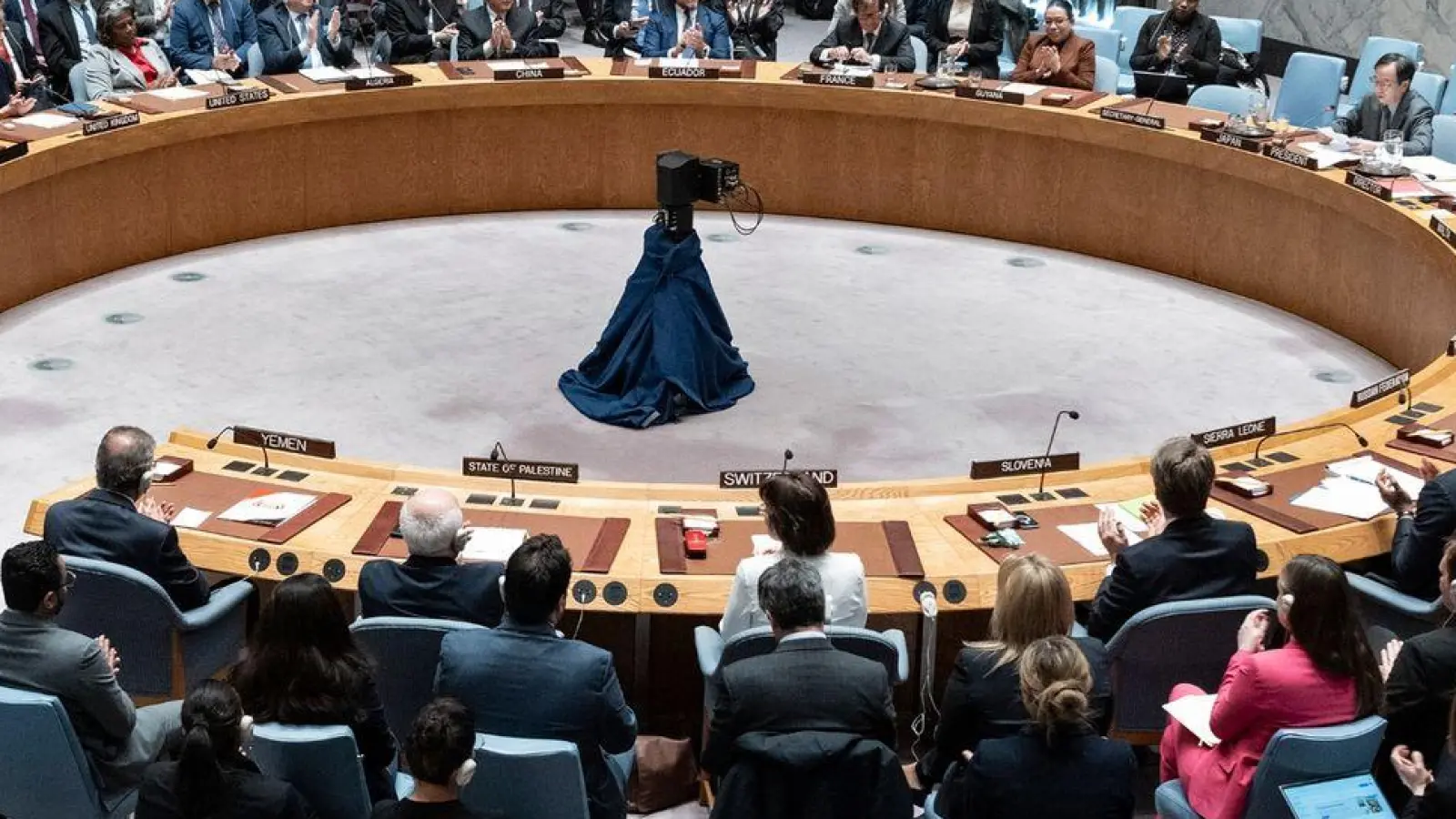 Die Resolution der USA wurde im höchsten Gremium der Vereinten Nationen angenommen. (Foto: Craig Ruttle/AP/dpa)