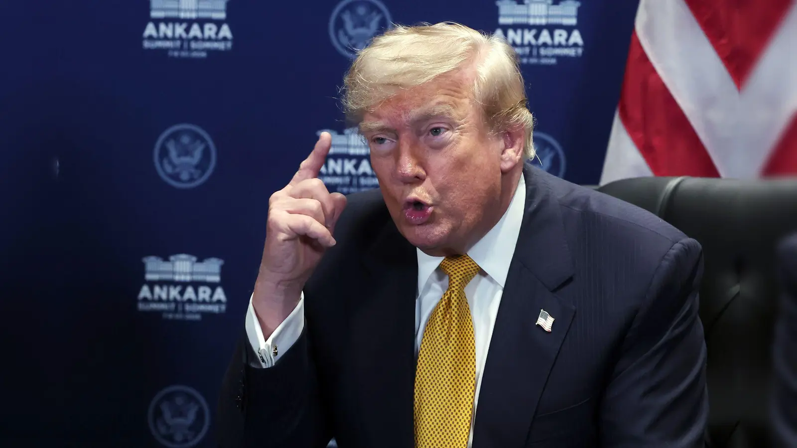 Donald Trump ärgert sich über Nato-Partner Spanien. (Foto: Filip Singer/Pool EPA/AP/dpa)