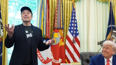 Tech-Milliardär Elon Musk gehört dem im Auftrag von US-Präsident Donald Trump handelnden Doge-Gremium nicht mehr an. (Archivbild) (Foto: Evan Vucci/AP/dpa)