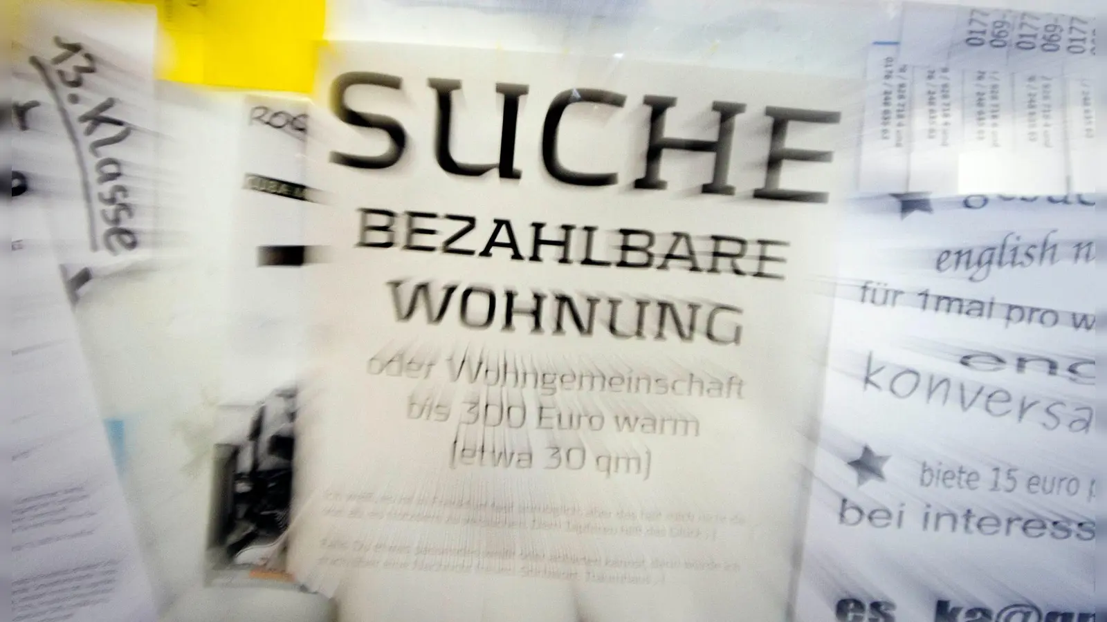 Vor allem in größeren Städten sind häufig kaum bezahlbare Wohnungen zu finden. (Foto: Frank Rumpenhorst/dpa)