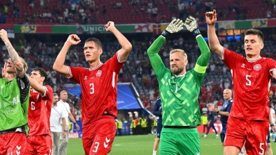 Die Dänen freuen sich auf das Achtelfinale gegen Deutschland. (Foto: Sven Hoppe/dpa)