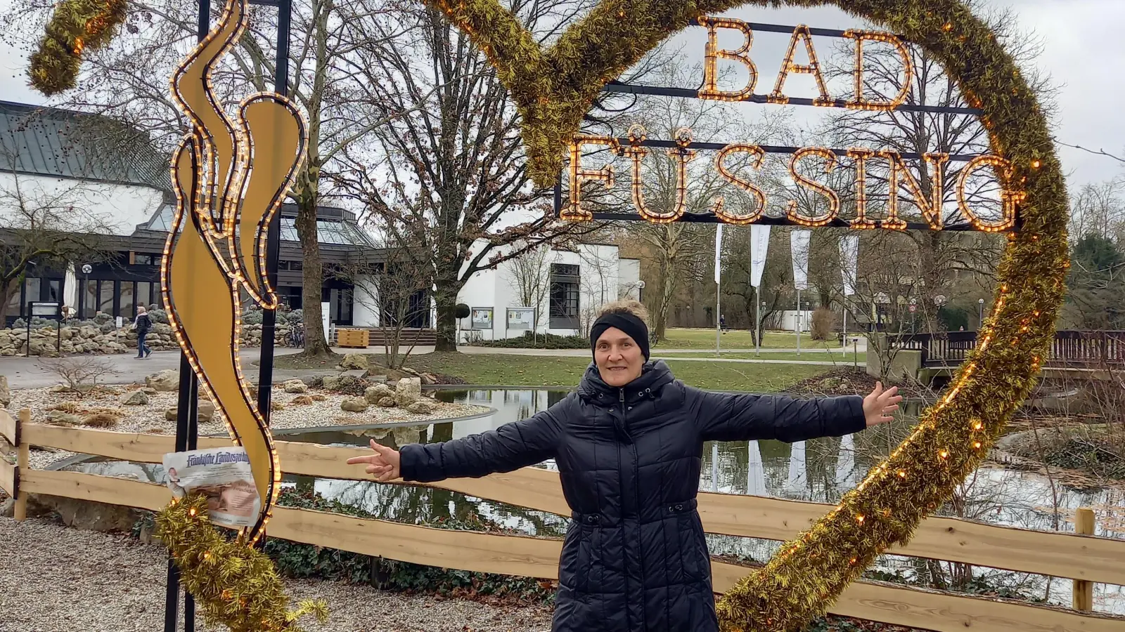 Mit der FLZ unterwegs: Ein Gesundheitswochenende zum Geburtstag gönnte sich Beate Claus aus Ansbach in Bad Füssing. (Foto: Beate Claus)