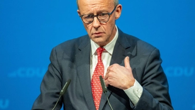 Merz kann sich eine zweite Amtszeit als Kanzler vorstellen. (Foto: Harald Tittel/dpa)