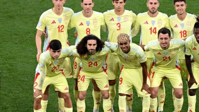 Marc Cucurella (Nr. 24) wurde auch beim Finale der Nations League ausgepfiffen. (Foto: Sven Hoppe/dpa)