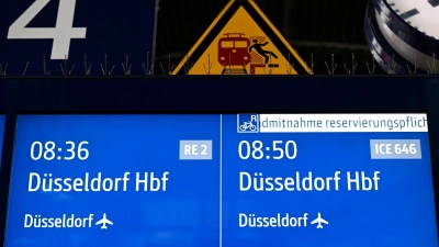 Die Deutsche Bahn hat die Strecke Duisburg-Düsseldorf in den Morgenstunden wieder freigegeben. (Foto: Roberto Pfeil/dpa)