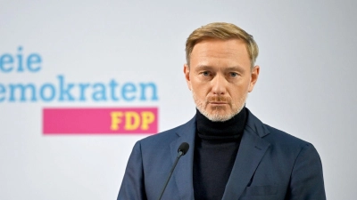 FDP-Chef Lindner hat nach der Brandenburg-Wahl nichts zu lachen. (Foto: Anna Ross/dpa)