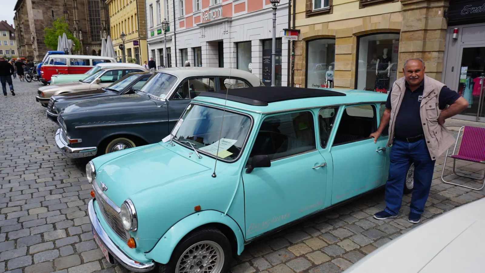 Marke Eigenbau: Josef Baumgärtner hat aus zwei Minis einen Strech-Mini kreiert. (Foto: Andrea Walke)