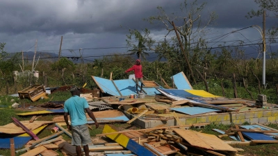 Hurrikan „Melissa“ ist bereits auf Jamaika und Kuba auf Land getroffen.  (Foto: Matias Delacroix/AP/dpa)