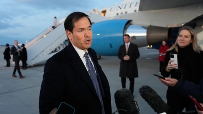 Rubio spricht von einer engen Verbindung zwischen den USA und Europa. (Foto: Alex Brandon/AP Pool/dpa)