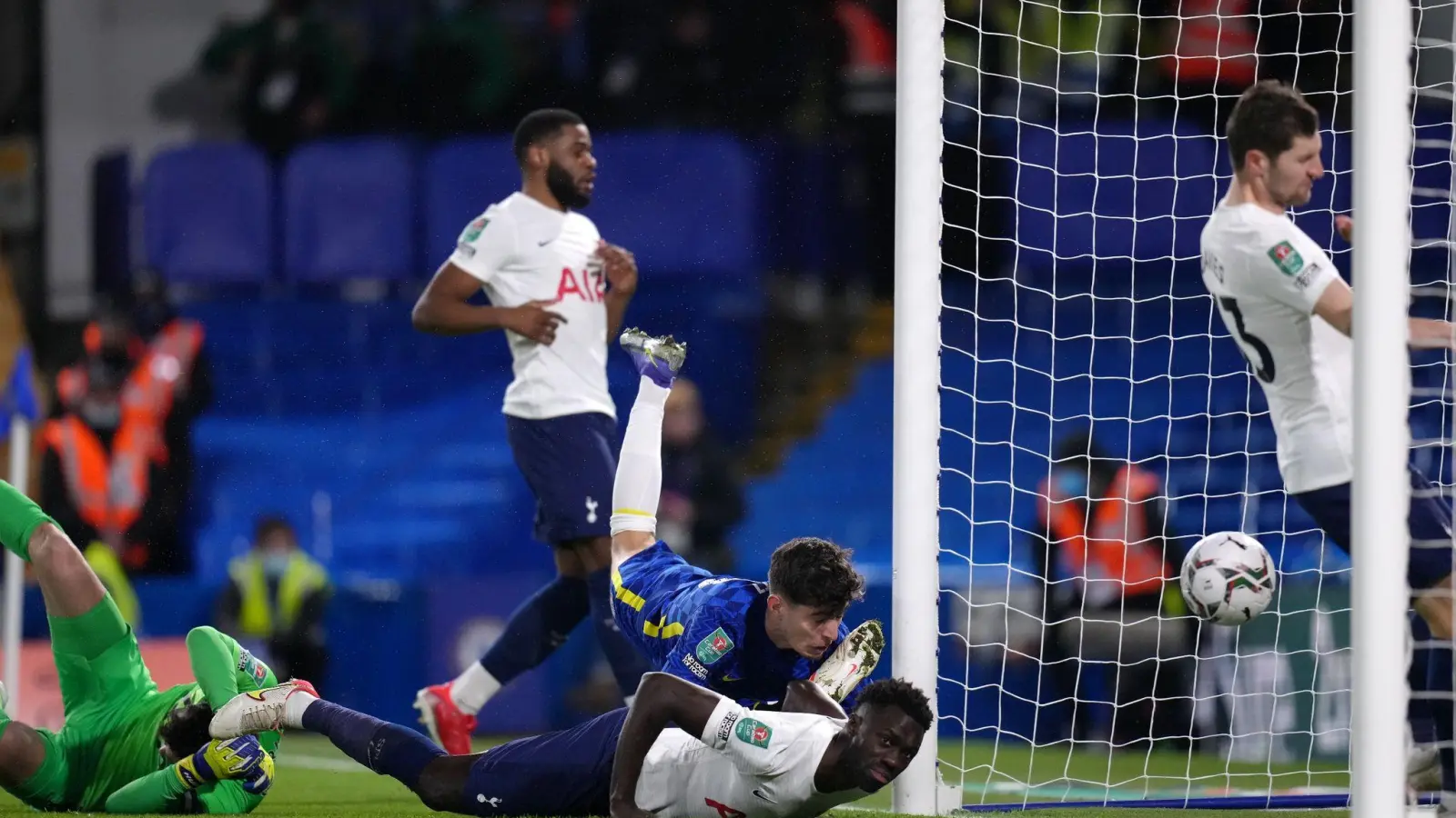 Nationalspieler Kai Havertz (M) brachte Chelsea beim Sieg gegen Tottenham in Führung. (Foto: John Walton/PA Wire/dpa)