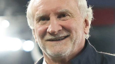 Ein Last-Minute-Tor verbindet Rudi Völler bis heute besonders mit einem Ex-Mitspieler. (Archivbild)  (Foto: Christian Charisius/dpa)