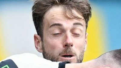 Traf per Kopf: „Löwen“-Profi Hobsch. (Archivbild) (Foto: Uwe Anspach/dpa)