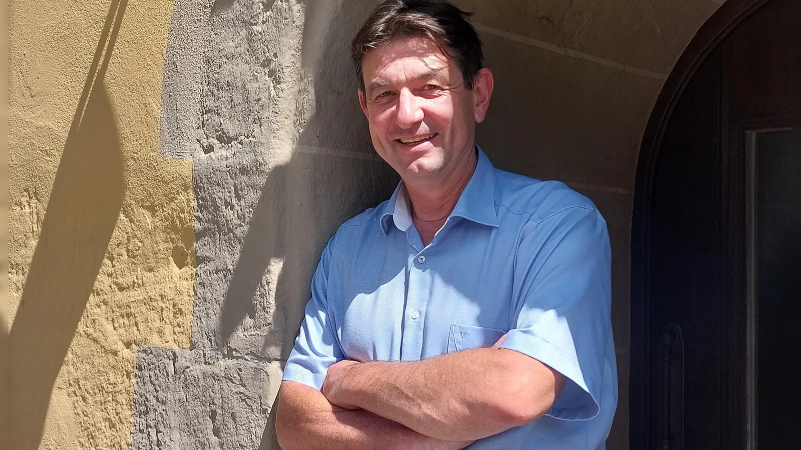 Bürgermeister Thomas Jordan möchte für die Bürgerinnen und Bürger in Münchsteinach immer ansprechbar sein. (Foto: Sandra Buchwald)